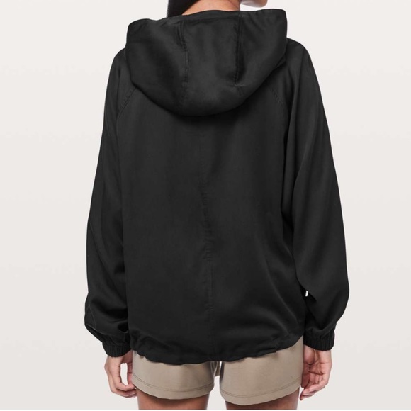 Lululemon City Stroll Hoodie Black 6/S/Small Tencel Pullover Lightweight Jacket - Picture 5 of 15